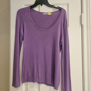 Purple v neck sweater